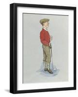 The Golfer-Simon Dyer-Framed Premium Giclee Print