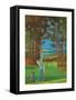 The Golfer-Unknown Vaughan-Framed Stretched Canvas