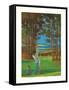The Golfer-Unknown Vaughan-Framed Stretched Canvas