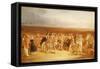 The Golfers: a Grand Match-Charles Lee-Framed Stretched Canvas