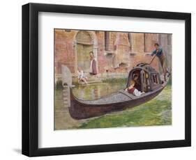 The Gondola, 1868 (W/C on Paper)-Frederick Walker-Framed Giclee Print