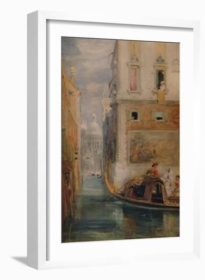 'The Gondola, Venice', 1865, (1935)-James Holland-Framed Giclee Print