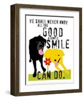 The Good a Simple Smile Can Do-Ginger Oliphant-Framed Art Print