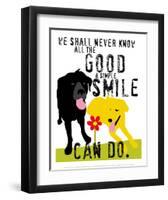 The Good a Simple Smile Can Do-Ginger Oliphant-Framed Art Print