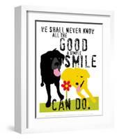 The Good a Simple Smile Can Do-Ginger Oliphant-Framed Art Print