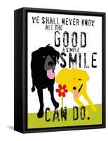 The Good a Simple Smile Can Do-Ginger Oliphant-Framed Stretched Canvas