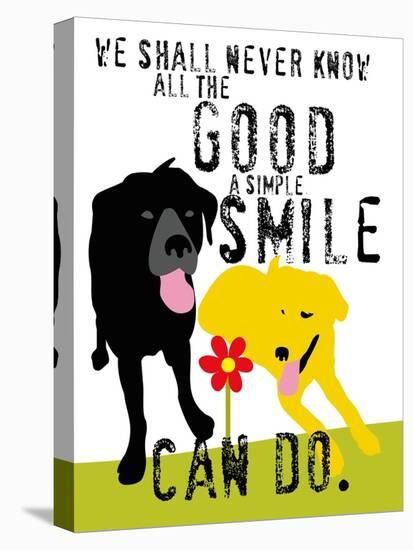 The Good a Simple Smile Can Do-Ginger Oliphant-Stretched Canvas