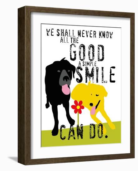 The Good a Simple Smile Can Do-Ginger Oliphant-Framed Art Print