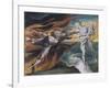 The Good and Evil Angels-William Blake-Framed Giclee Print