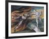 The Good and Evil Angels-William Blake-Framed Giclee Print