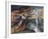 The Good and Evil Angels-William Blake-Framed Giclee Print