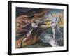 The Good and Evil Angels-William Blake-Framed Giclee Print