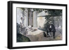 The Good Bourgeois, 1893-Henri Brispot-Framed Giclee Print