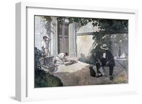 The Good Bourgeois, 1893-Henri Brispot-Framed Giclee Print