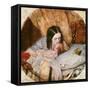 The Good Night Kiss-Edward Robert Hughes-Framed Stretched Canvas