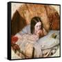 The Good Night Kiss-Edward Robert Hughes-Framed Stretched Canvas