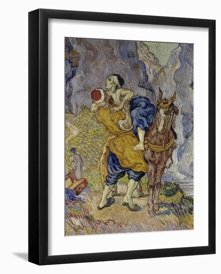 The Good Samaritan (After Delacroix), 1890-Vincent van Gogh-Framed Giclee Print