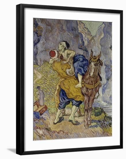 The Good Samaritan (After Delacroix), 1890-Vincent van Gogh-Framed Giclee Print