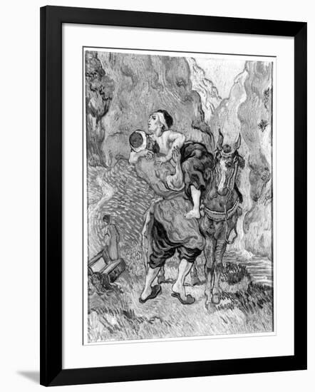 The Good Samaritan, after Delacroix, 1890-Vincent van Gogh-Framed Giclee Print