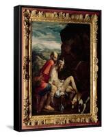 The Good Samaritan, c.1550-70-Jacopo Bassano-Framed Stretched Canvas