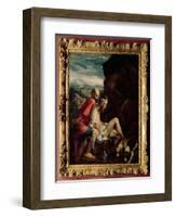 The Good Samaritan, c.1550-70-Jacopo Bassano-Framed Giclee Print