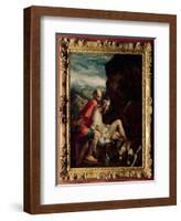 The Good Samaritan, c.1550-70-Jacopo Bassano-Framed Giclee Print