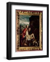 The Good Samaritan, c.1550-70-Jacopo Bassano-Framed Giclee Print