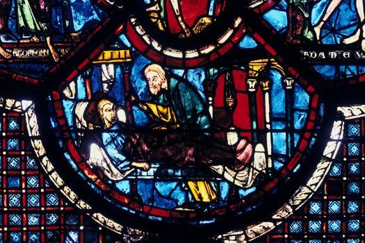 The Good Samaritan Cares for the Pilgrim, Stained Glass, Chartres  Cathedral, France, 1205-1215' Photographic Print | AllPosters.com