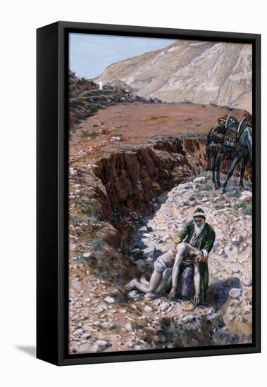 The Good Samaritan, Illustration for 'The Life of Christ', C.1886-94-James Tissot-Framed Stretched Canvas