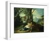 The Good Samaritan - Samaritan Helping Wounded Robbed Man-Domenico Fontebasso-Framed Giclee Print