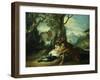 The Good Samaritan - Samaritan Helping Wounded Robbed Man-Domenico Fontebasso-Framed Giclee Print