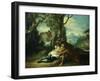 The Good Samaritan - Samaritan Helping Wounded Robbed Man-Domenico Fontebasso-Framed Giclee Print