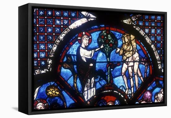 The Good Samaritan Window, Chartres Cathedral, France, 13th Century-null-Framed Stretched Canvas