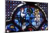 The Good Samaritan Window, Chartres Cathedral, France, 13th Century-null-Mounted Photographic Print