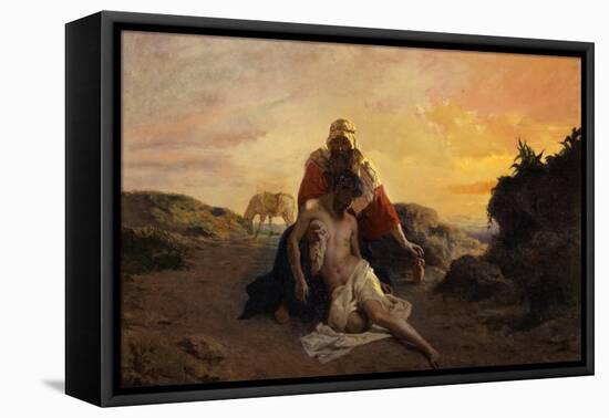 The Good Samaritan-Giuseppe Zannoni-Framed Stretched Canvas