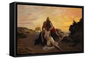 The Good Samaritan-Giuseppe Zannoni-Framed Stretched Canvas