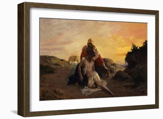 The Good Samaritan-Giuseppe Zannoni-Framed Art Print