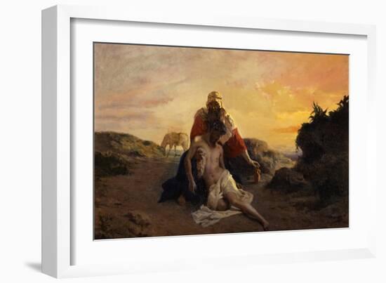 The Good Samaritan-Giuseppe Zannoni-Framed Art Print