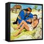 The Good Samaritan-Clive Uptton-Framed Stretched Canvas