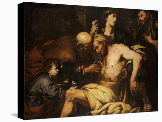 The Good Samaritan-Giovanni Battista Langetti-Stretched Canvas