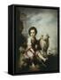 The Good Shepherd, C.1660, 123X101Cm-Bartolome Esteban Murillo-Framed Stretched Canvas