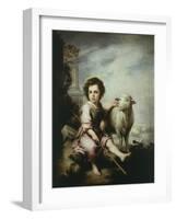 The Good Shepherd, C.1660, 123X101Cm-Bartolome Esteban Murillo-Framed Giclee Print