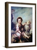 The Good Shepherd, C1650-Bartolomé Esteban Murillo-Framed Giclee Print