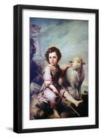 The Good Shepherd, C1650-Bartolomé Esteban Murillo-Framed Giclee Print