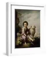 The Good Shepherd, Ca. 1660, Spanish School-Bartolome Esteban Murillo-Framed Giclee Print