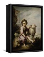 The Good Shepherd, Ca. 1660, Spanish School-Bartolome Esteban Murillo-Framed Stretched Canvas