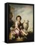 The Good Shepherd, circa 1650-Bartolome Esteban Murillo-Framed Stretched Canvas