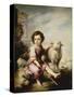 The Good Shepherd, circa 1650-Bartolome Esteban Murillo-Stretched Canvas