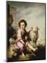 The Good Shepherd, circa 1650-Bartolome Esteban Murillo-Mounted Premium Giclee Print