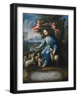 The Good Shepherd, El Buen Pastor, 1765-Miguel Cabrera-Framed Giclee Print